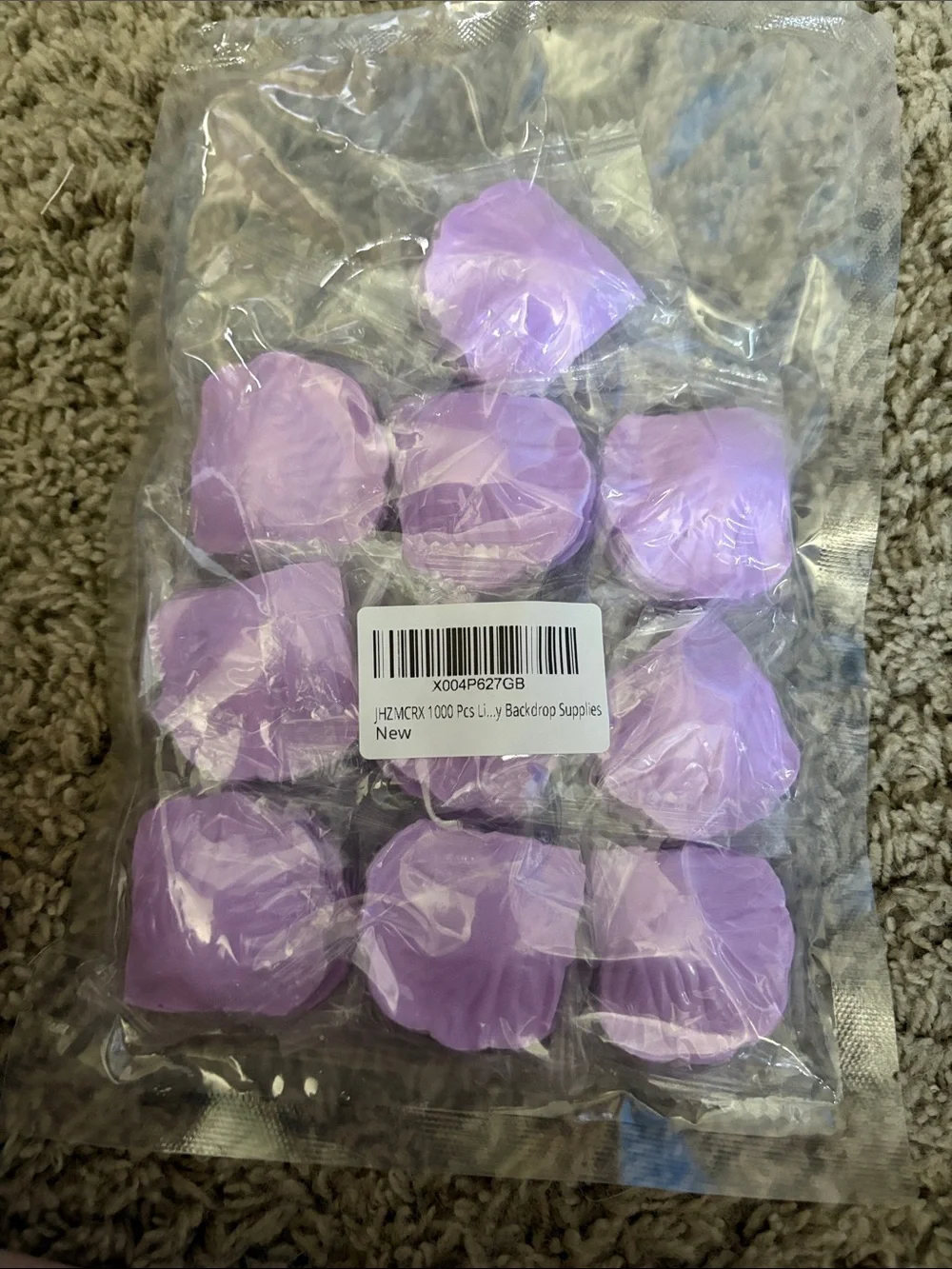 Lavender Artificial Rose Petals - 1000 pcs